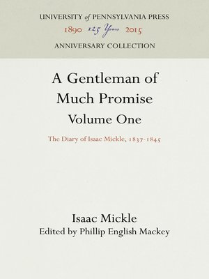 cover image of A Gentleman of Much Promise, Volumes 1 and 2